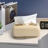 Space Saving Tissue Box Suction Cup Box, Wall Mounted Waterproof Silicone Holder, Modern Heavy Duty Dispenser Style Solid Color Dispenser, for