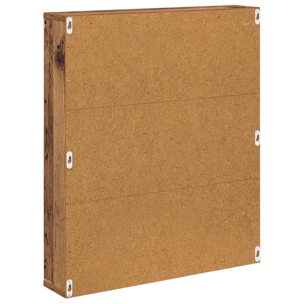 Magazine Shelf 2 pcs Reclaimed Wood Look 60 x 12 x 70 cm Engineered Wood