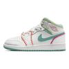 Air 1 Mid SE GS Multi Knit Kids Sneakers White Washed-Teal Rush-Pink DM6218-100
