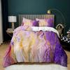 Home Textile Marble Texture Three-Piece Gradual Change Quilt Cover Digital Printing Bedding