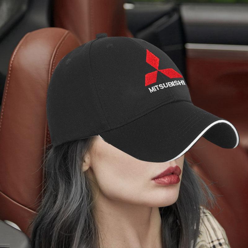 Мужская и женская вышитая бейсболка Mitsubishi для занятий спортом на открытом воздухе, подходит для автомобилей Mitsubishi Ralliart Delica Eclipse V73 l200 Colt ASX EX.