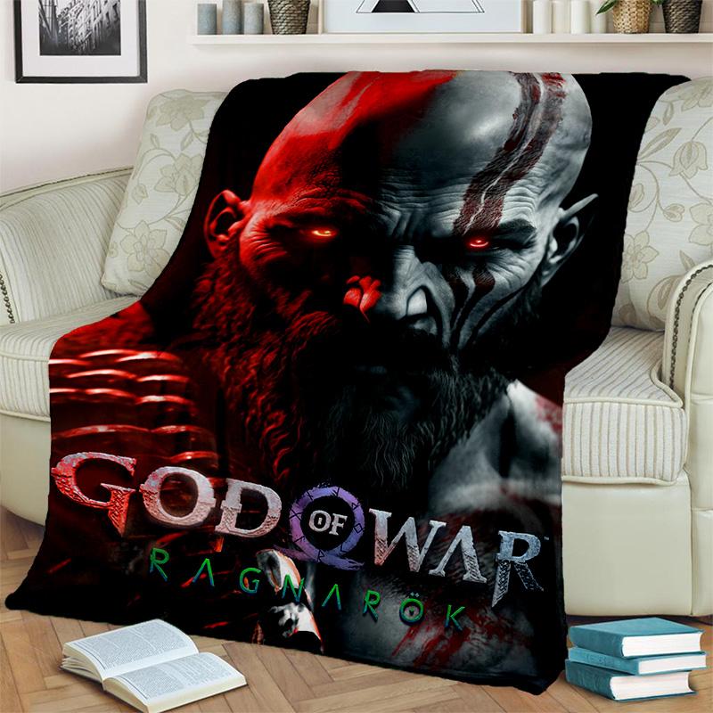 3D God of War Games Gamer Kratos HD одеяло, мягкое одеяло для дома, спальни, кровати, дивана, пикника, путешествия, офиса, одеяло, детское одеяло