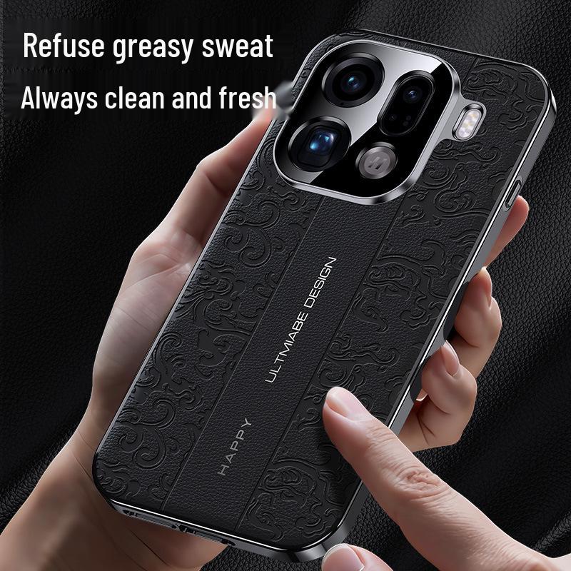 Oppo Find X9/X9 Pro Luxury Anti-Fall Dragon Pattern Protective Phone Case