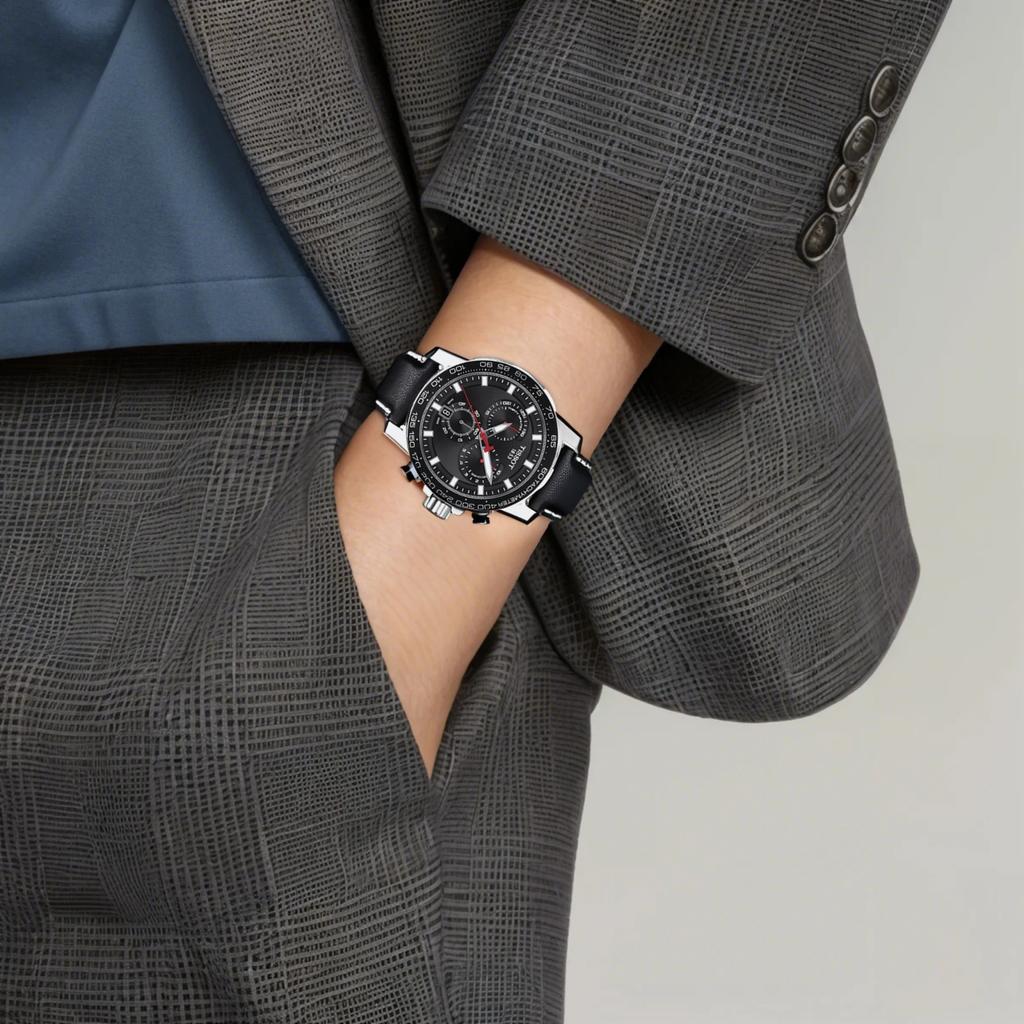Tissot Смелая Коллекция Мужские Часы с Кварцевым Механизмом Часы 45,5 мм Черный Циферблат Корпус из Нержавеющей Стали T125.617.16.051.00
