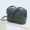 Bag Women's Bag New Genuine Leather Sheepskin Woven Bag Simple And Versatile Single Shoulder Crossbody Small Square Bag