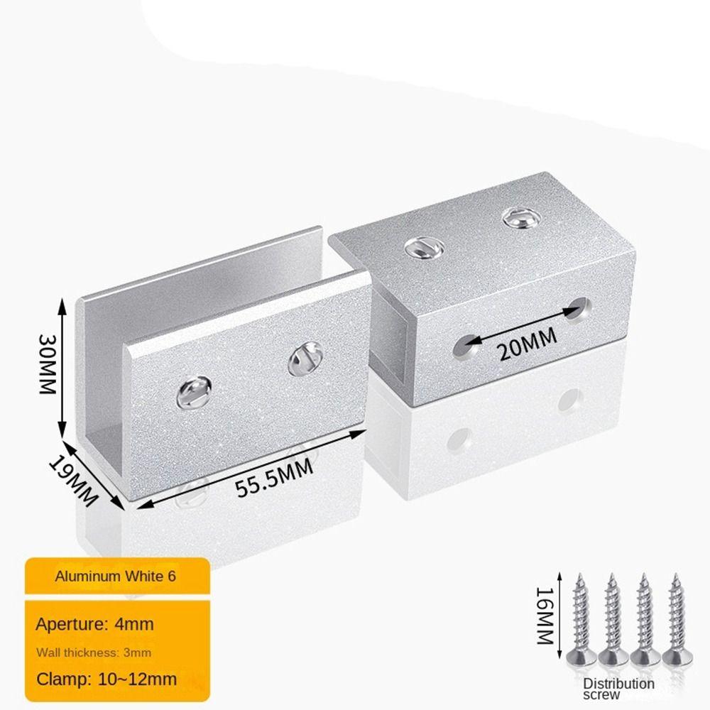 Кронштейн Держатель Стеклянной Полки Алюминиевый Сплав Безрамные Кронштейны Креативный Зажим для Стеклянной Двери Ванная