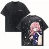 Футболка A Silent Voice Washed T Shirt 2026 Новая модель Одежда с индивидуальностью Рубашка Одежда на весь год Винтаж Ретро Мода Винтажные Парные