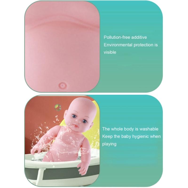30cm Soft Vinyls Reborns Figurine Toy For Preschool with Life Like Design Imaginative Play Companion Doll for Toddler