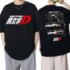 Мультяшные Красные Солнца Готические Топы Initial D Размер Футболка Мужская AE86 Смешная Харадзюку Манга Футболка Японское Аниме Графическая Футболка Мужская