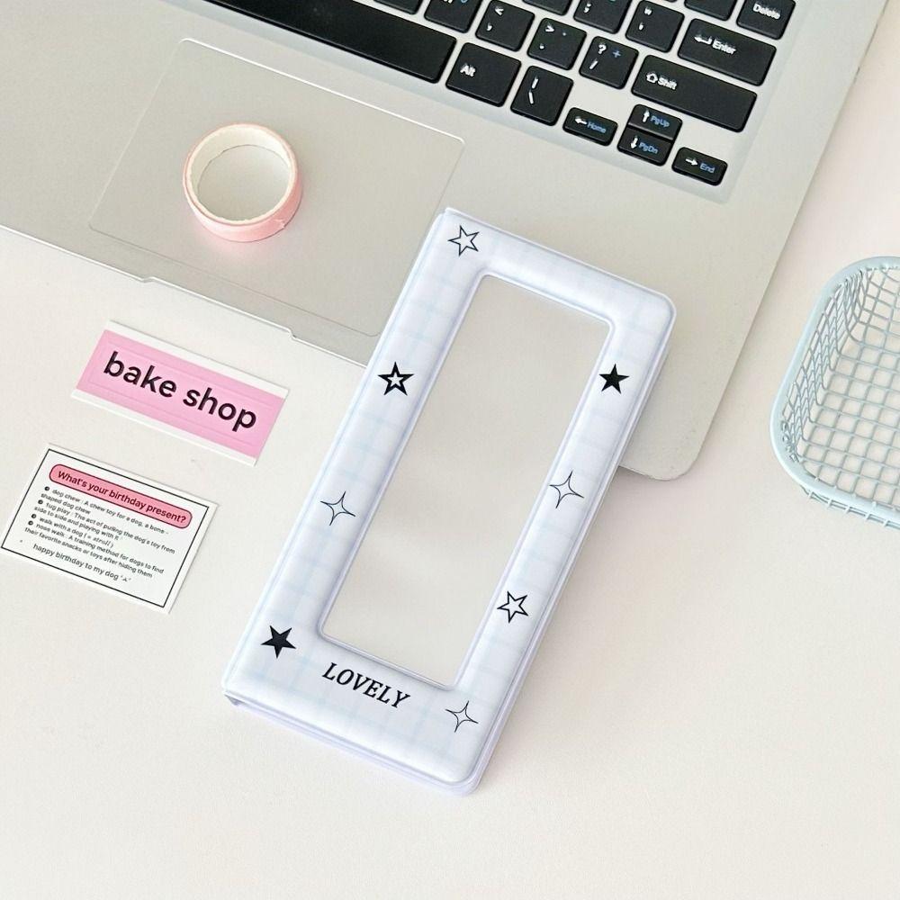 4 Grids Photo Album Storage Book 5 Inch Photocard Album Holder Kawaii Card Pack