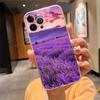 Чехол для телефона с цветком лаванды фиолетового цвета Для iphone 17 Pro Max Air 16 15 14 13 Pro Max 15 16 Pro 15Plus