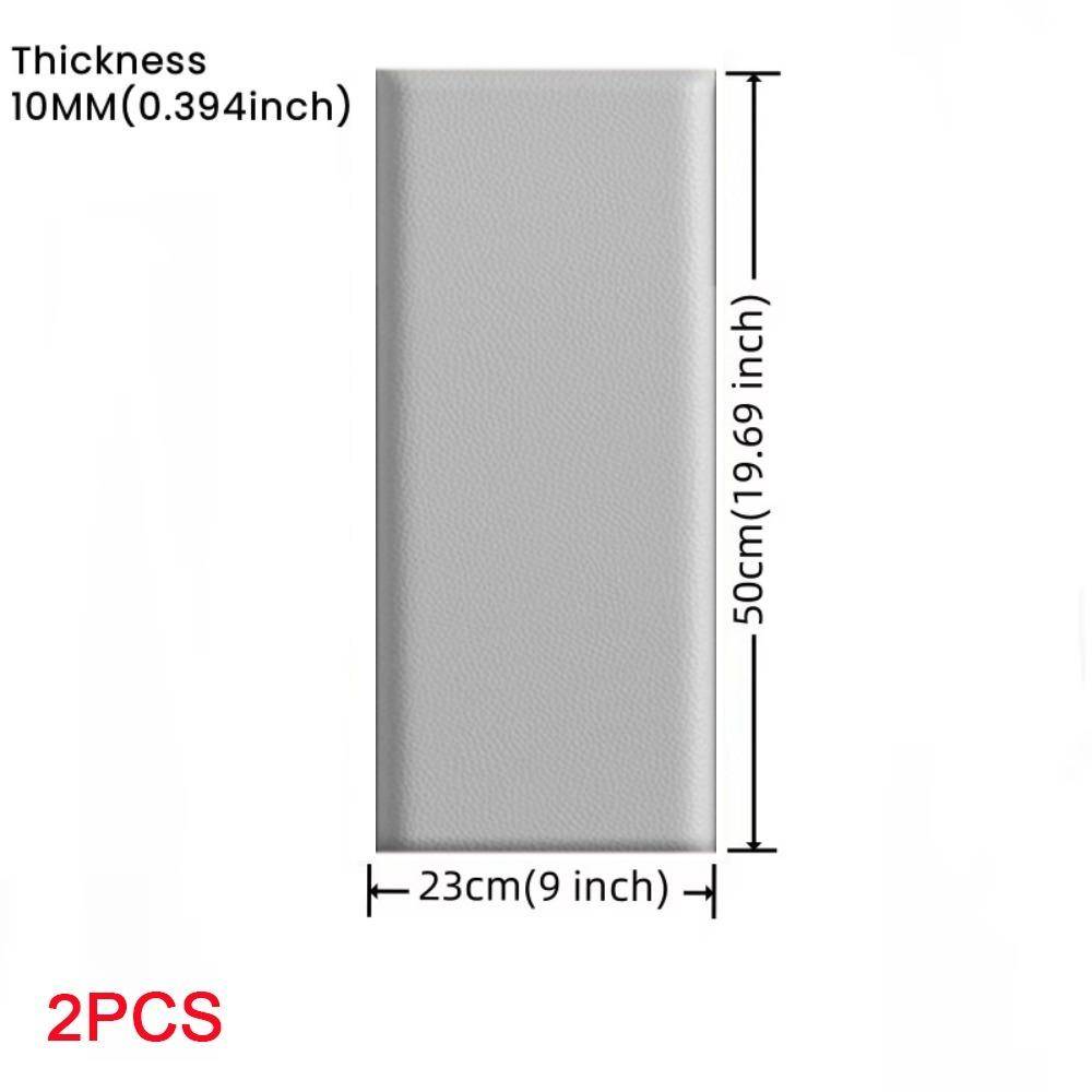 2 шт. Самоклеящиеся 3D Настенные Наклейки Кожаные Мягкие Стеновые Панели Защита Дома