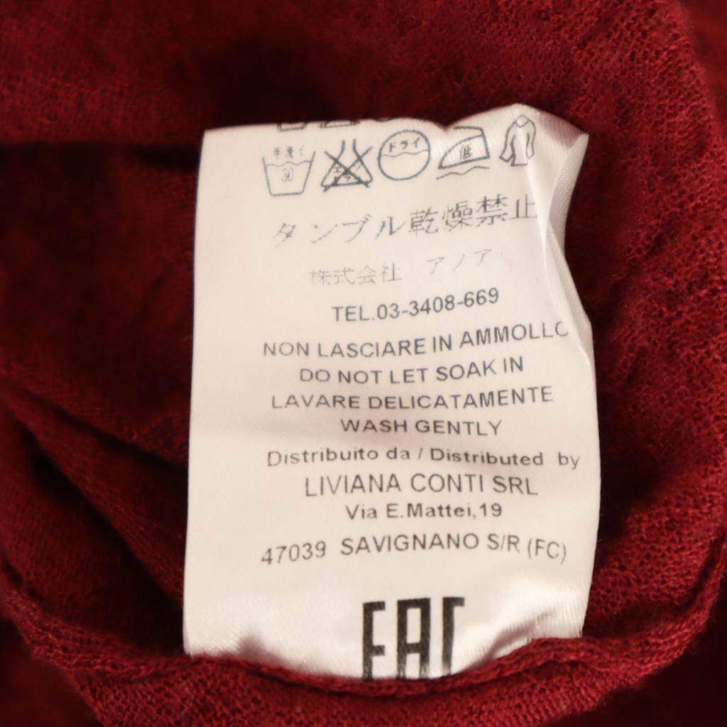 LIVIANA CONTI сделано в Италии Вязаный лонгслив Красный Женский Б/у