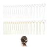 36 Piece Set Pearl Hair Pins U-Shaped Hair Sticks Hair Accessories for Traditional Japanese Attire, Photography, Weddings, Parties, Bridal Hair