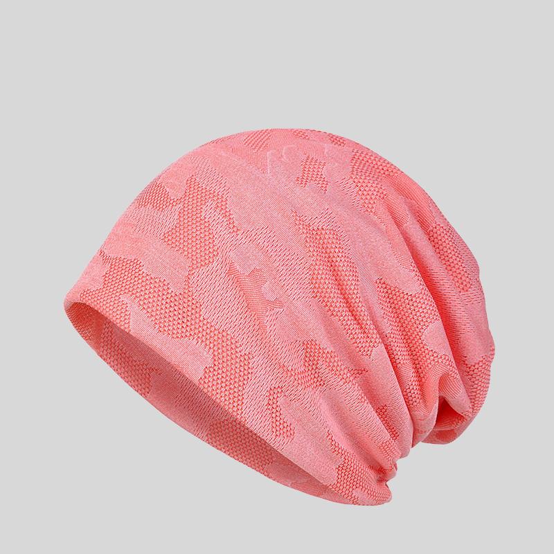 Men and Women Summer Outdoor Sports Thin Quick-drying Camouflage Pattern Breathable Beanie Hat