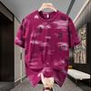 Summer Short-sleeved T-shirt Men's Loose Fat Men's Enlarged Round Neck Short-sleeved