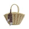 Straw Woven Tote Bag Holiday Travel Beach Portable Women's Handbag