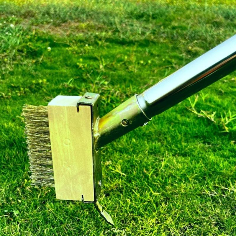 Щетка для удаления сорняков из нержавеющей стали с регулируемой длинной ручкой, инструмент для удаления сорняков из трещин для очистки мха и сорняков в саду