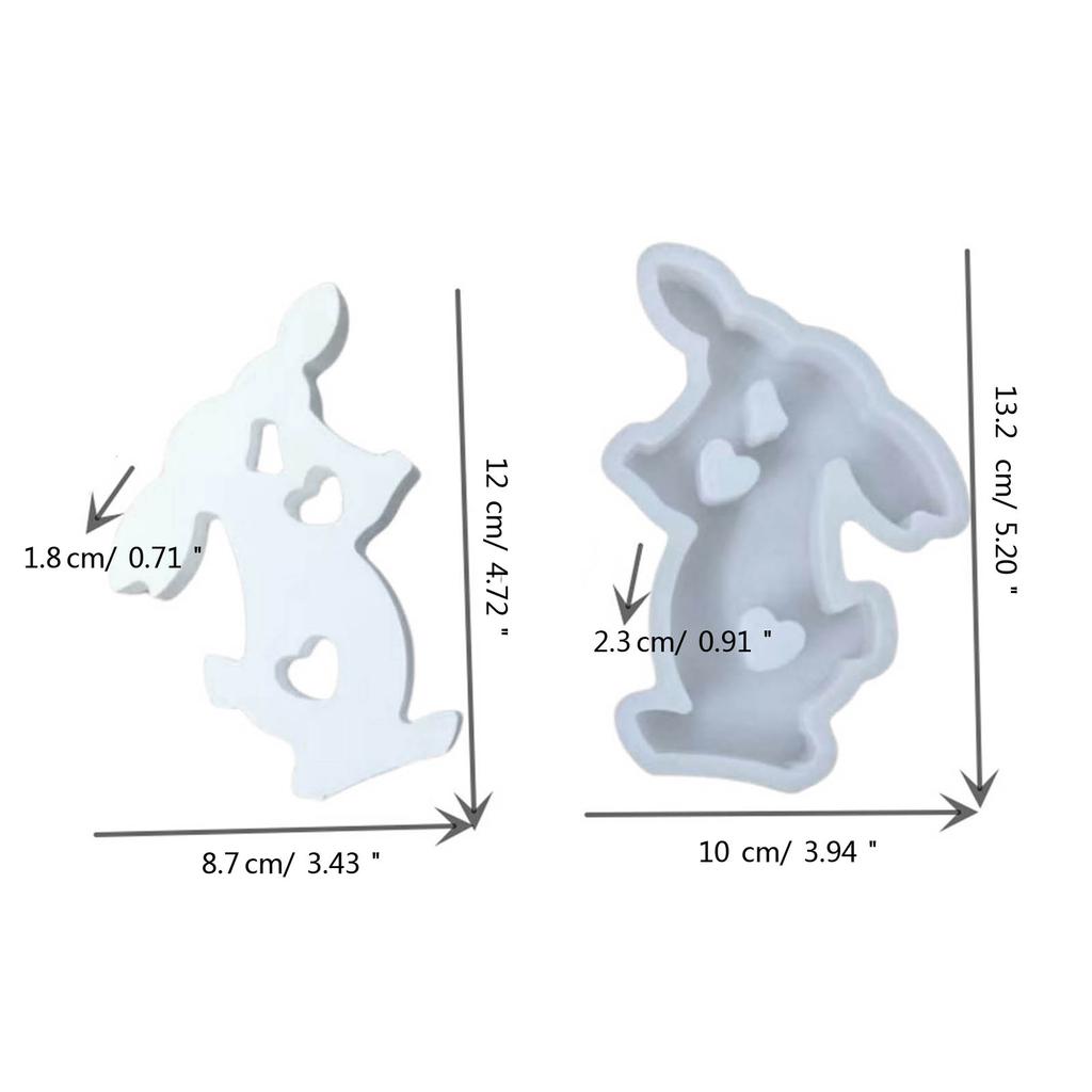 Силиконовая форма «Поцелуй кролика», формы для восковых свечей своими руками, литейная форма для ароматерапии, украшение ручной работы в виде животного для домашнего декора