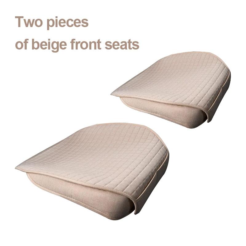 SEAMETAL Льняной чехол на автомобильное сиденье Дышащая льняная подушка для автомобильного сиденья Защитная накладка для автокресла Универсальная для седанов и внедорожников