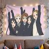Девушка легкой музыки K-ON Пять человек Группа Гобелен Хирасава Вэй Акияма Аниме Персонаж Печатная комната Декор