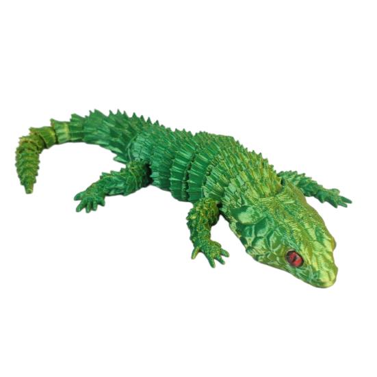 3D Lizard Simulation Model Action Toy Desktop Decor Realistic Looking Vibrant Color Animal Theme Lizard Fidget Toy Photography Prop