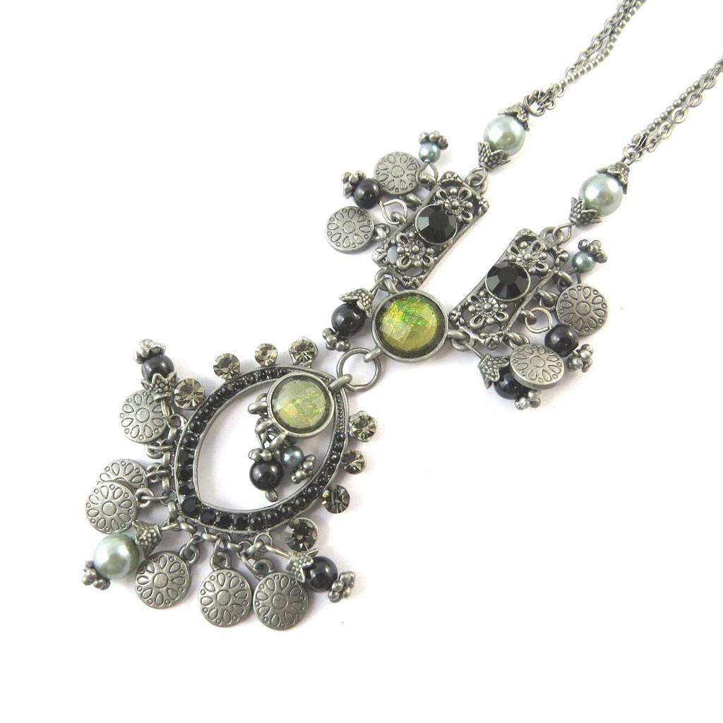 Les Trésors De Lily [D5634] — Дизайнерское колье «Edwige», серое