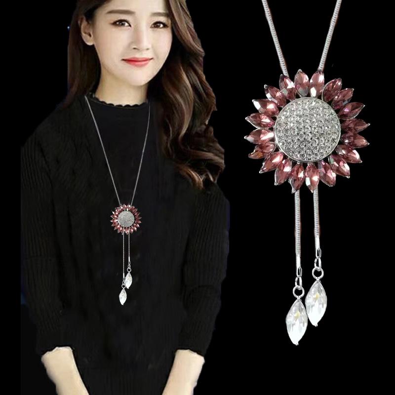 Элегантное ожерелье-цепочка с кисточкой для женщин - Универсальный, высококлассный европейский и американский дизайн для осенне-зимней моды