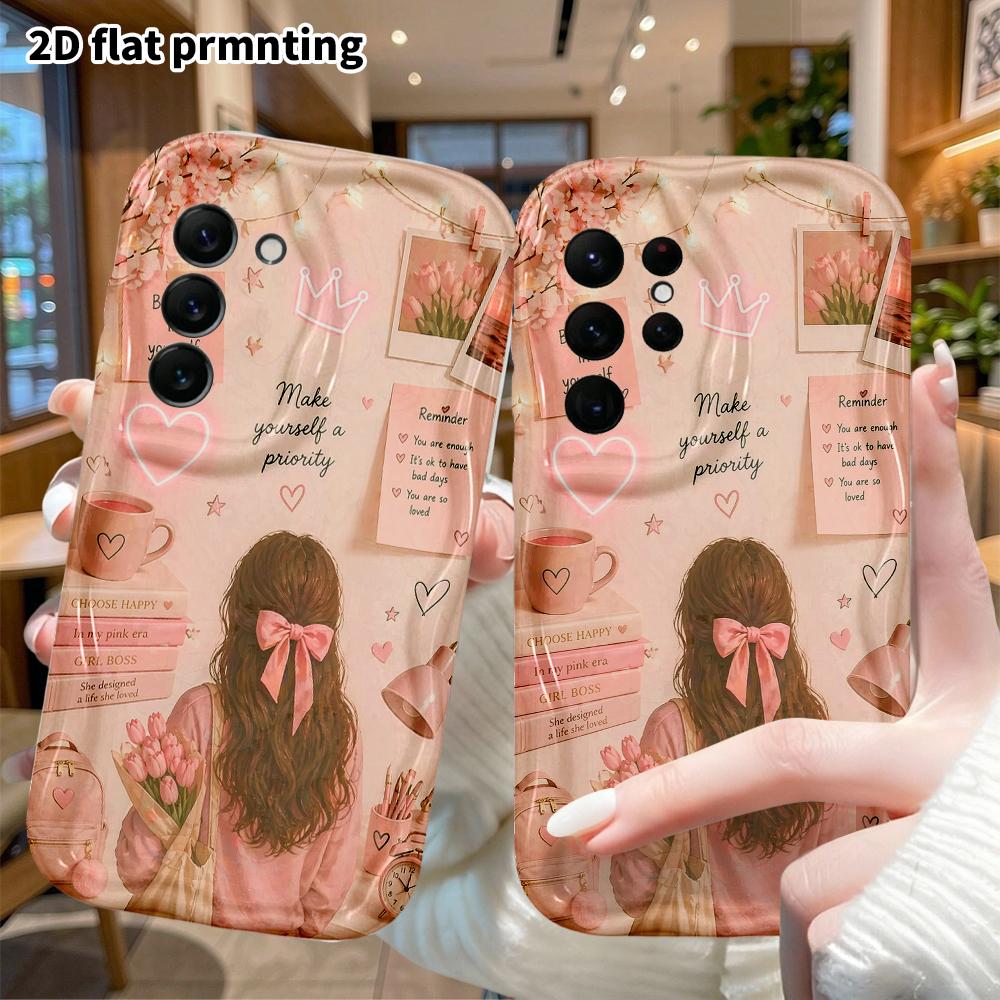 Phone case: 2D flat, fits Samsung Galaxy A34 A35 M05 M06 S20 S22 S21 FE Plus 5G, girl's room, perfect Christmas and Halloween holiday gift