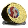 Beauty Coin, Children's Cartoon, Surrounding Gold Plated Color Commemorative Coin, Birthday Metal Souvenir, Collection Gift