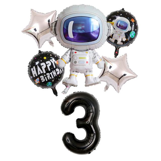 32-дюймовый воздушный шар в космическом пространстве для вечеринки с астронавтом, воздушные шары из фольги-ракеты, тематическая вечеринка для мальчиков и детей, декор для дня рождения, гелиевые шары