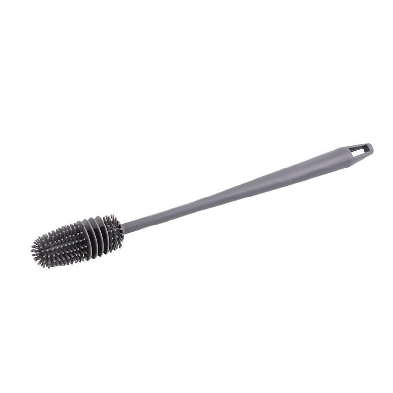 Silicone Long Handled Cup Brush Insulated Cup Cleaning Brush Long Handled Cup Brush Milk Bottle Corners Kitchen Cleaning Brush