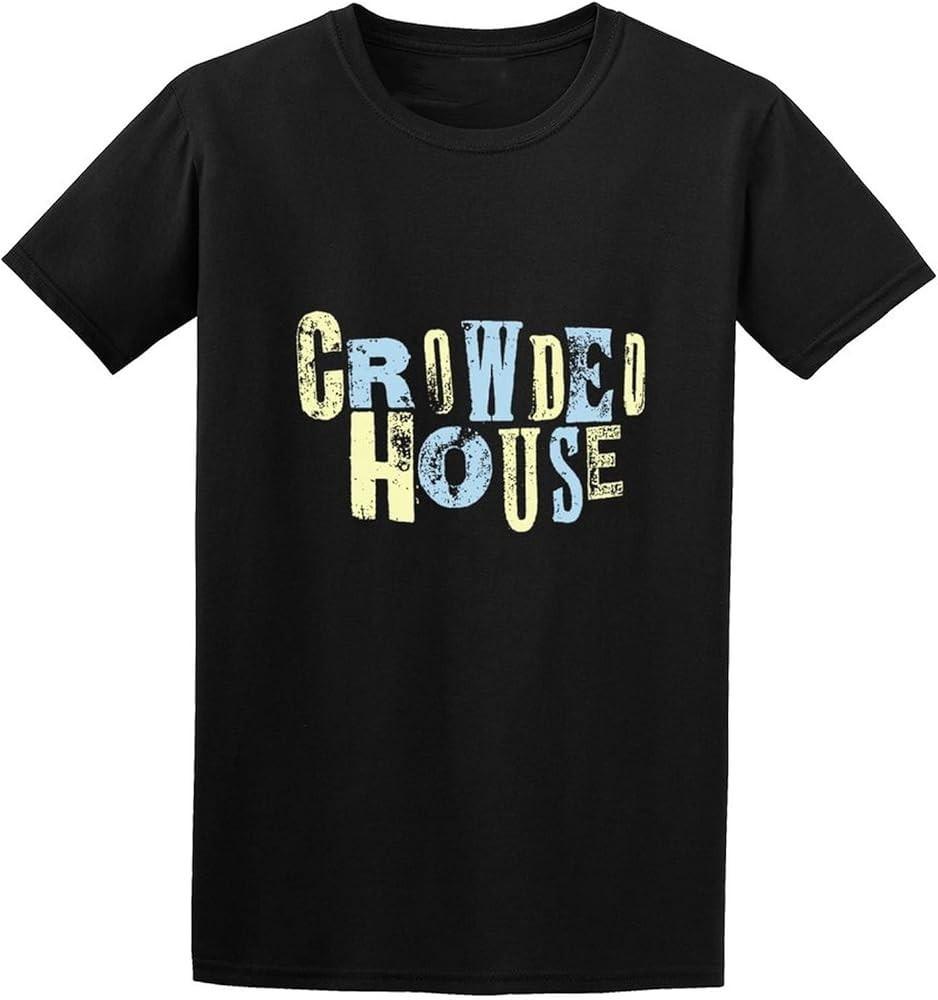 Crowded House Distressed Name Logo Brown Band Shirt S-5XL CS387