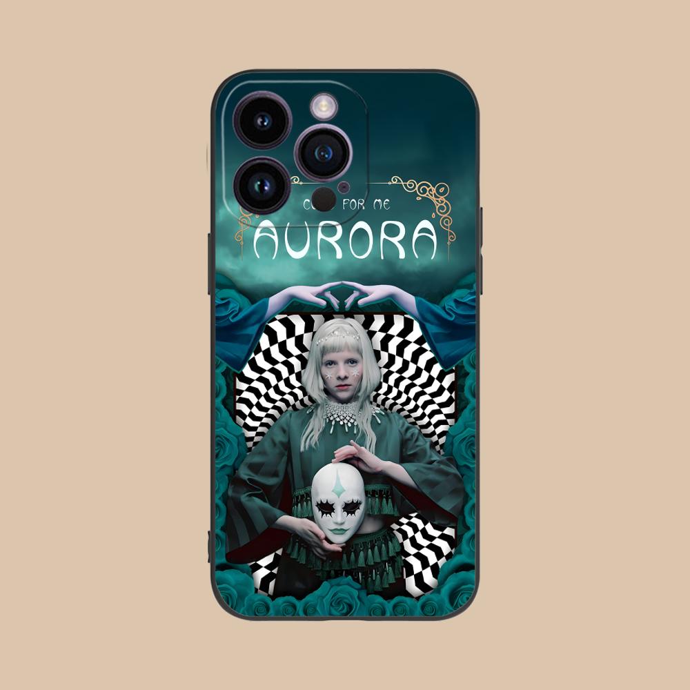 Aurora Aksnes Matte TPU Mobile Phone Case for iPhone 17 16 15 14 13 12 11 X XR XS 8 7 Air Pro Max Plus Mini Colorful Cover