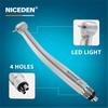 Niceden Dental E-Generator LED High Speed Handpiece Standard Head Push Button Ceramic Bearing with led Ceramic cartridge