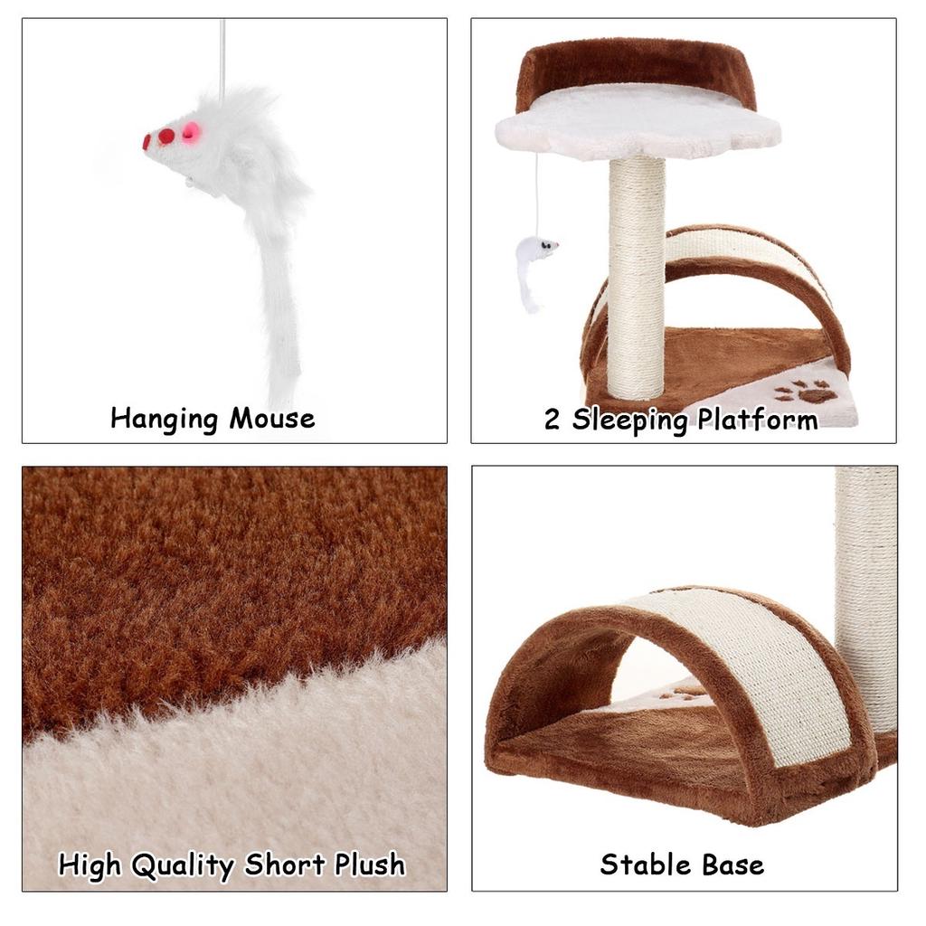 42 см кошачья башня для скалолазания, доска для тренировки царапин, тренировочная рамка с домиком для домашних животных, плюшевый коврик против падения для домашних животных