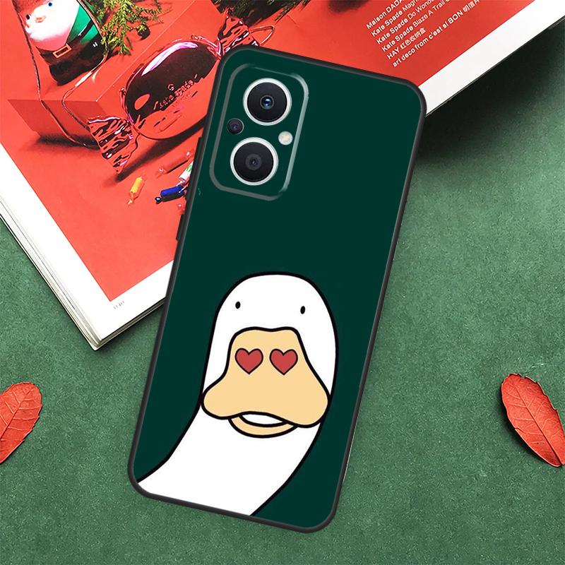 Мультяшный Милый Животный Утенок Чехол Для OPPO Reno 14 13 12 11 10 Pro 14F 13F 12F 11F 8 7 Lite OPPO Find X9 X8 X6 Pro Обложка