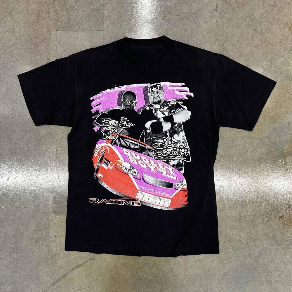 Racing The Dudley Boys Shirt Classic Black Unisex Size S-5XL ND952 Unisex T-Shirt