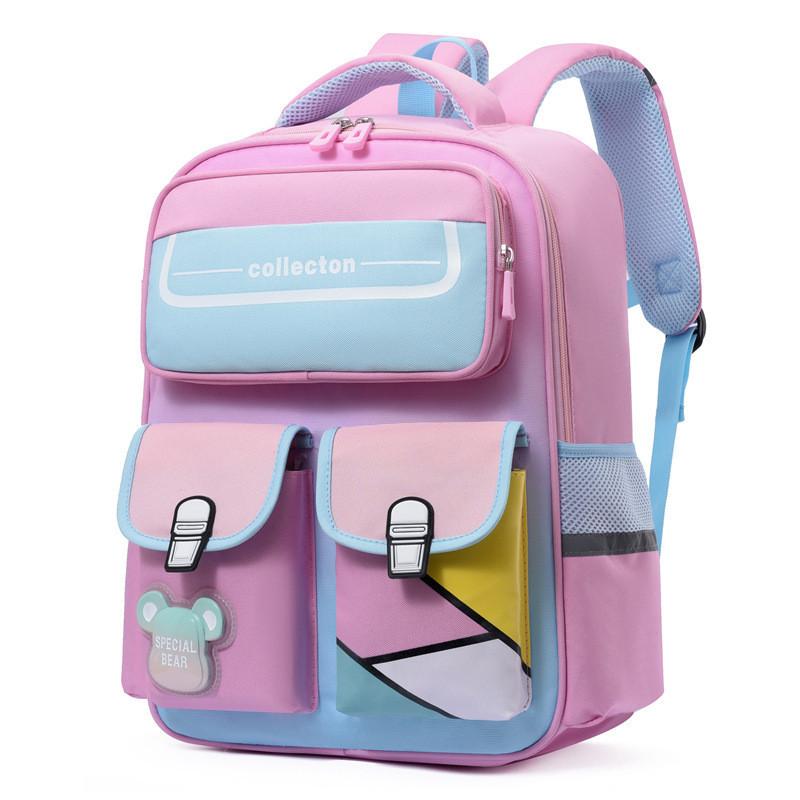 Adorable Oxford Cloth Kids Backpack For Grades 1-6 Breathable And Wear-resistant