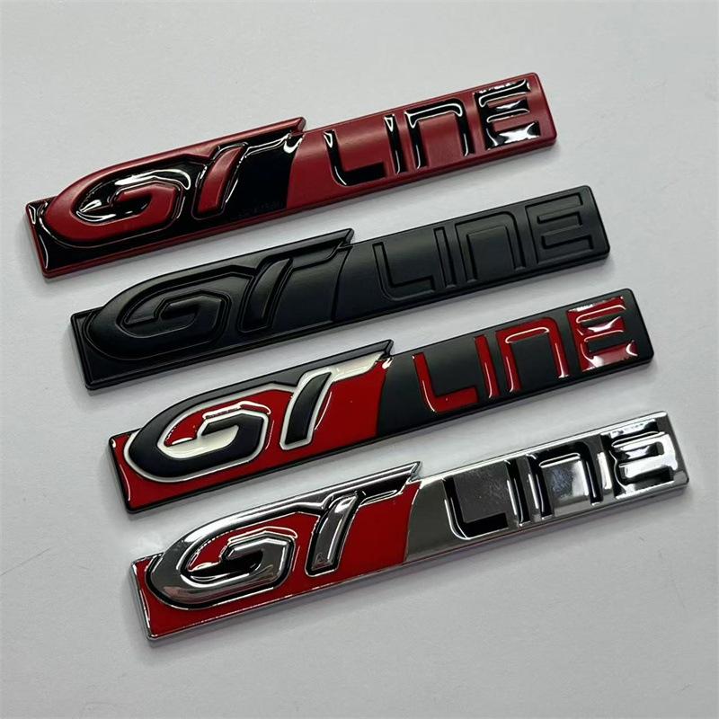 3D Металлический Хромированный Значок-Эмблема GT Line GTLINE для Автомобиля Наклейка на Кузов Крыло Клейкая Эмблема
