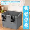 Large Capacity Document Safe Box with Combination Lock Combination Safe Box Portable Locking Organizer for Home Office Traveling