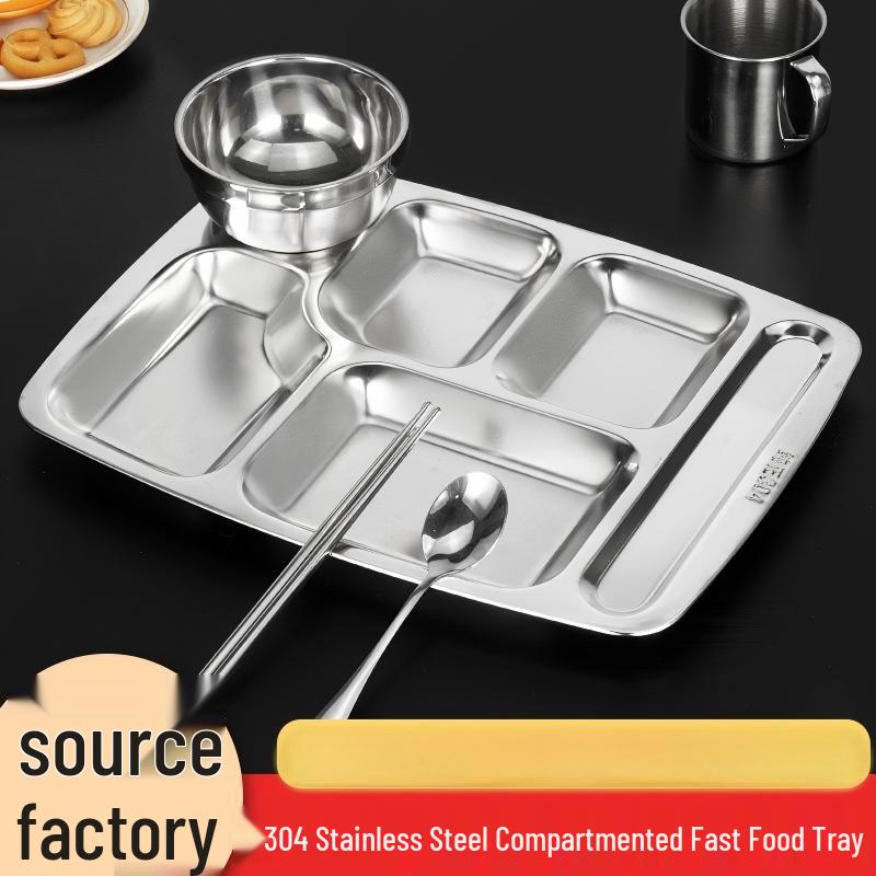 OEING Stainless Steel Compartmented Lunch Tray