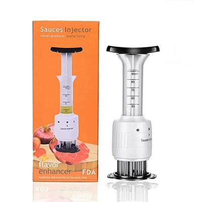 Инжектор для соуса, инструмент для размягчения мяса с ультра острыми лезвиями из нержавеющей стали, усилитель вкуса, кухонный инструмент