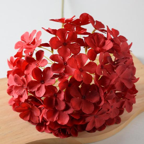 Real Touch Faux Hydrangea Flower 27" Large Fake Silk Hydrangea with Long Stem for Vase Wedding Party Centerpiece Home Table Decor