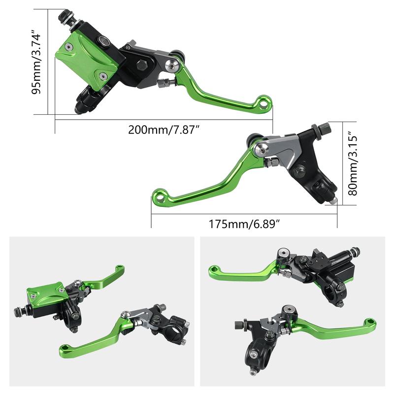 NICECNC For Kawasaki KX 85 125 250 KXF 250 450 KLX Motorcycle Hydraulic Brake Clutch Lever Brake Master Fluid Reservoir Cap Kit
