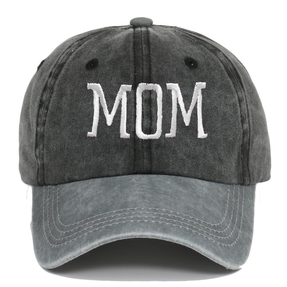 2pcs/set Washed Cotton Couple Mom Dad Baseball Cap Adjustable Sun Hat Vintage Dad Hat For Man Women