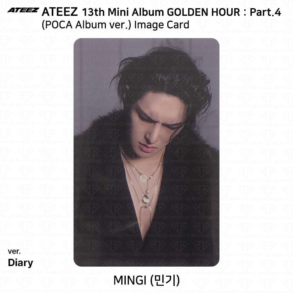 ATEEZ 13-й мини-альбом Golden Hour Часть 4 POCA Альбом версия. Фотокарта