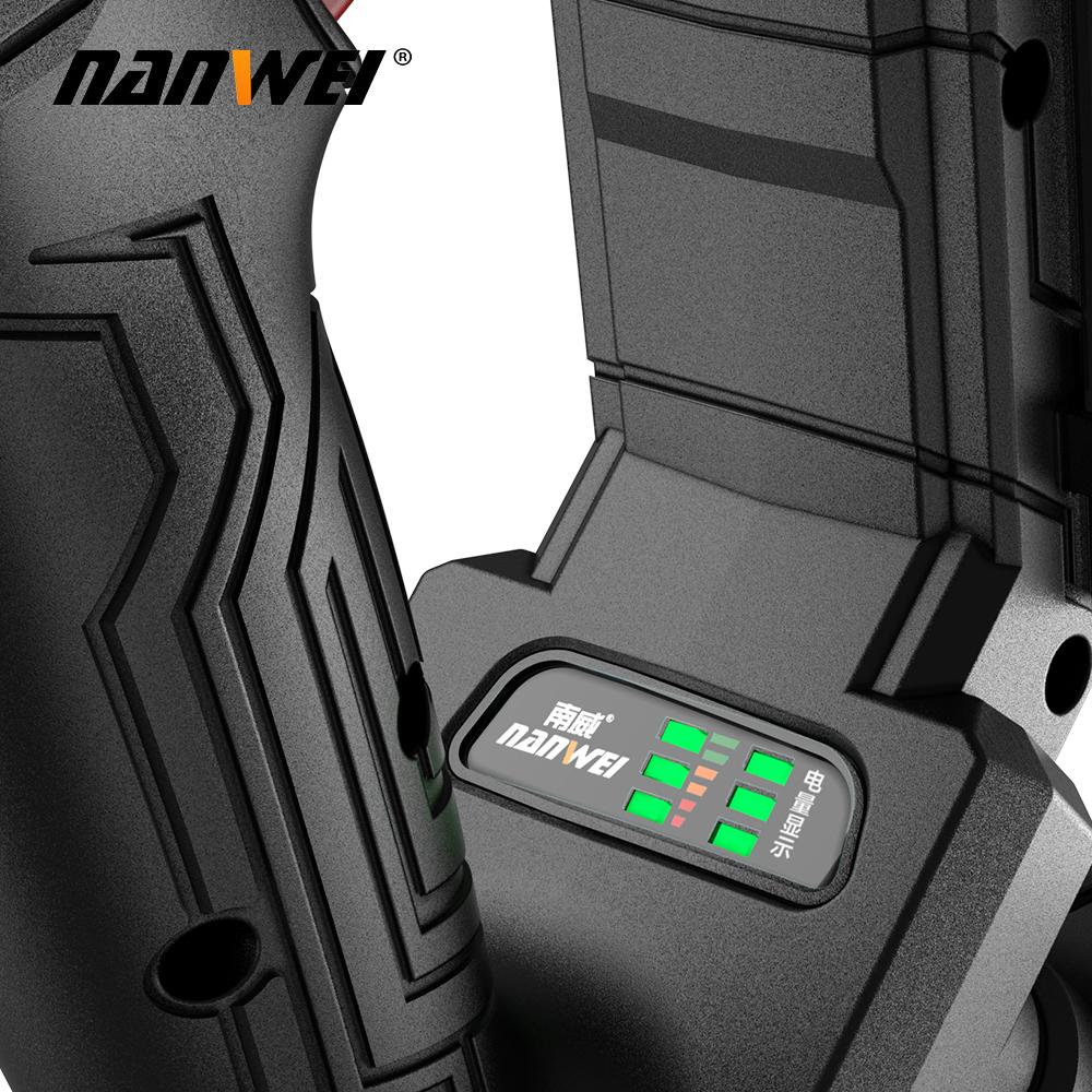 NANWEI Электрическая дисковая пила 6", бесщеточная, 21 В, регулируемый угол, 6800 об/мин