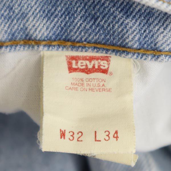 Levi's 90-е Сделано в США 510-0217 Прямые джинсовые брюки w32 джинсы Мужские Б/У