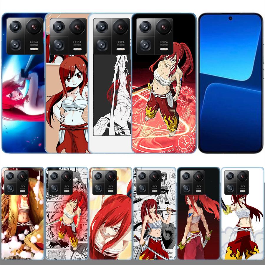 Чехол для телефона Fairy Tail Erza для Xiaomi Poco F7 Ultra X7 X6 M8 M7 M6 M4 M3 Pro X4 Mi 15 15T 14 14T 12T 12S 10T Pro 12 11 Lite Cove